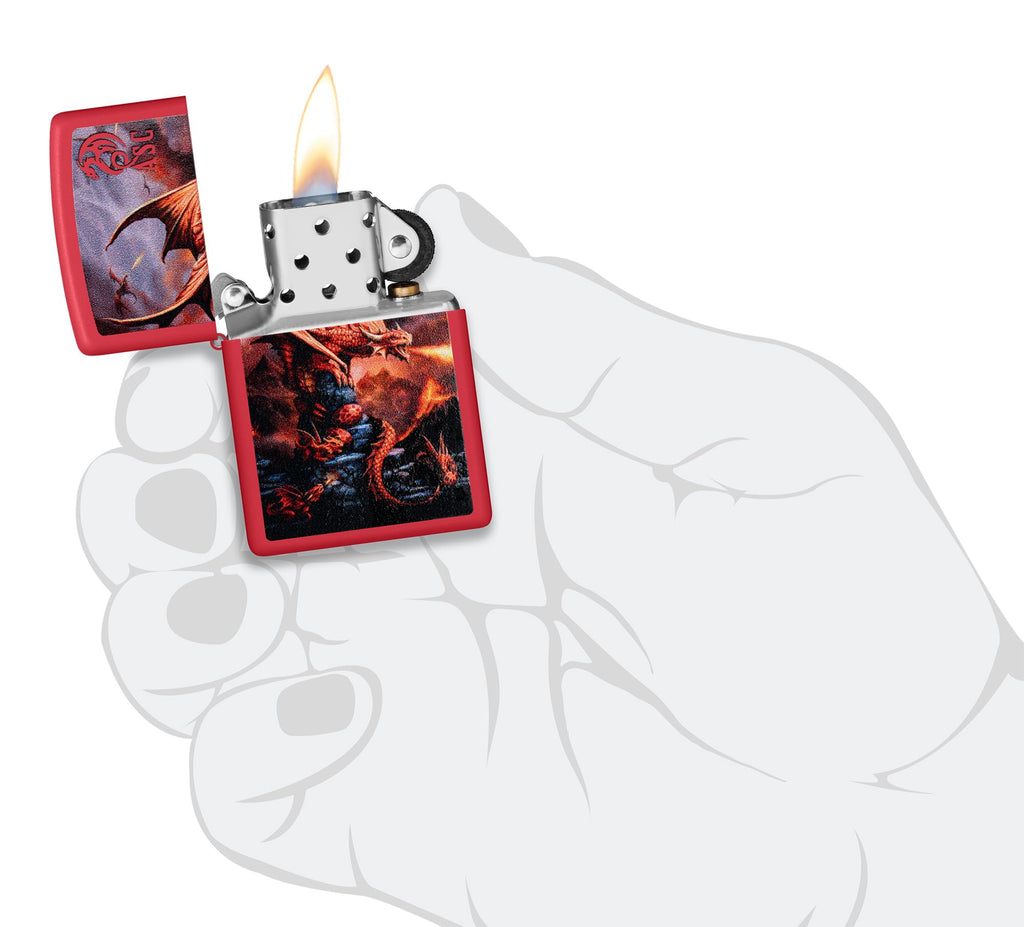 Zippo Dragon Fusion Design 540 Tumbled Brass Pocket Lighter