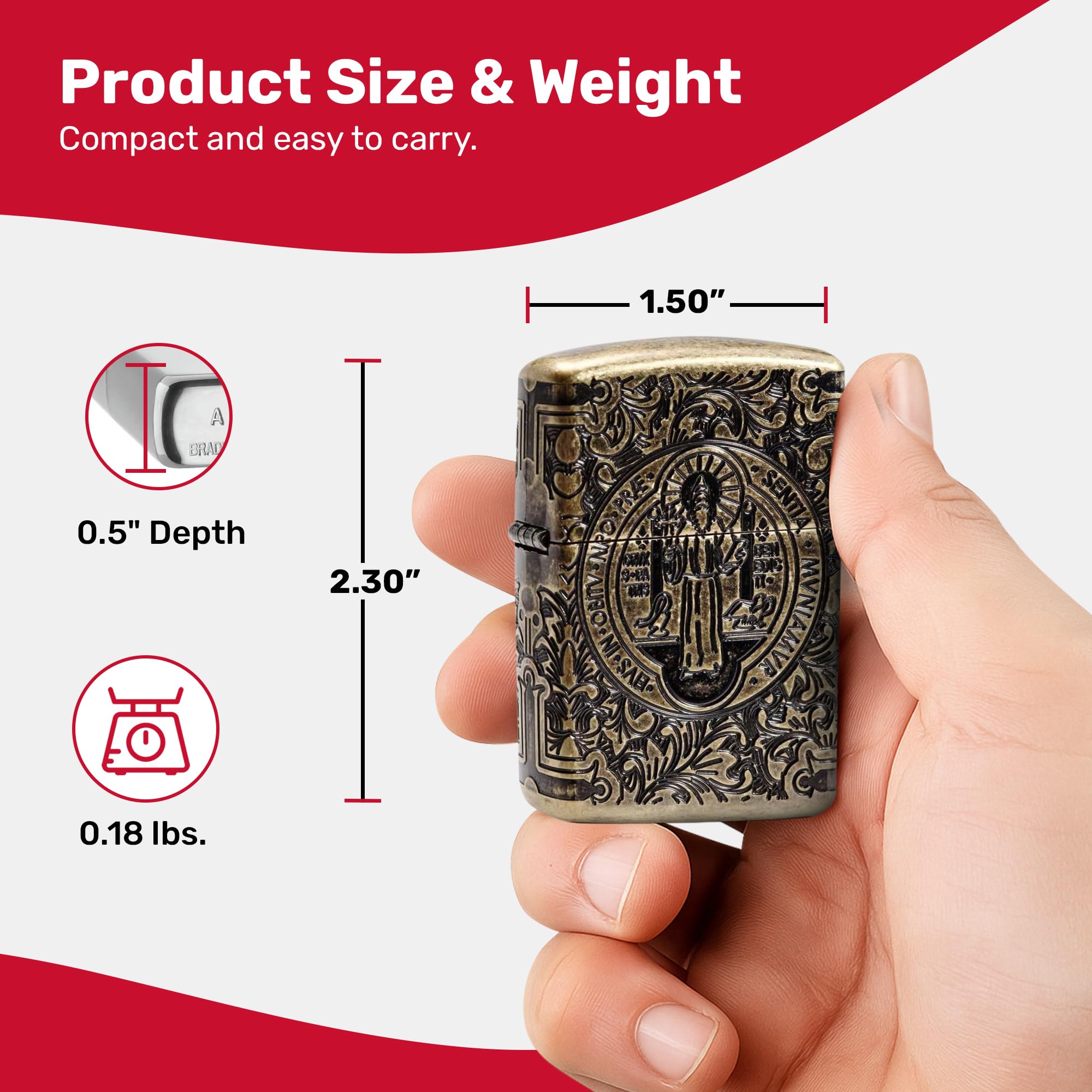 Zippo Cross Pocket Lighter