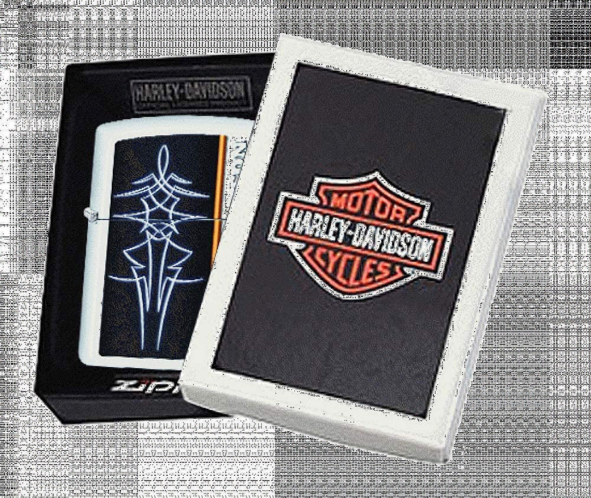 Personalized Zippo Harleey-Daviddson Windproof Oil Lighter Engraving - Christmas, Halloween & Valentines Day Gift (Silver Eng)